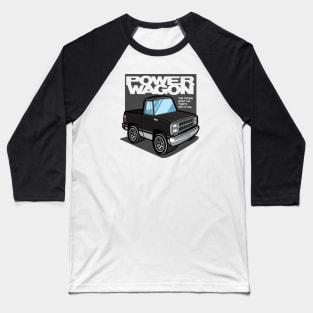 Black - Power Wagon (1980 - White-Based) Baseball T-Shirt